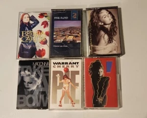 Lot of 5 Vintage 90s artist Cassettes. Pink Floyd, Janet Jackson,  Madonna  - Picture 1 of 4