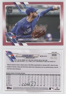 2021 Topps Update Mother's Day Hot Pink /50 Steven Matz #US59