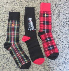 Calcetines Polo Ralph Lauren para hombre tartán o dálmata perro calcetines - Imagen 1 de 29