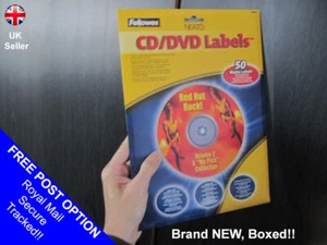 Fellowes NEATO CD DVD matte labels 50 pack - NEW UNOPENED! - Afbeelding 1 van 9