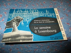 La semaine a Luxembourg ( Week in Luxembourg) July 17-23 1959 Advertising Inform - Picture 1 of 3