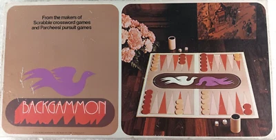 Backgammon Board Game 1975 Selchow & Righter Fun Games Vintage - Image 1 of 3