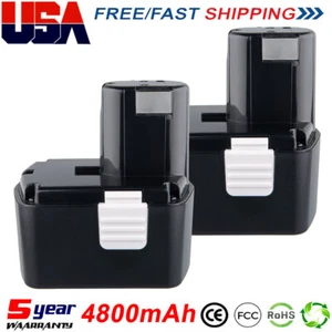2Pac 4.8Ah for Hitachi EB1414S 14.4V Battery EB1412S BCL1830 EB14B EB14S 4800mAh - Picture 1 of 16