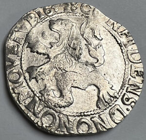 1648 Lion Dollar Netherlands GELDERLAND KM 36 Rampant Silver Daalder Coin $1