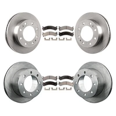 For Chevrolet Silverado 3500 HD GMC Front Rear Disc Brake Rotors Ceramic Pad Kit - Image 1 of 4