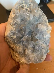 Celestite Geode Egg Inner Peace / Gentle Strength 1.178 Kilos U.K. Seller #3 - Picture 1 of 10