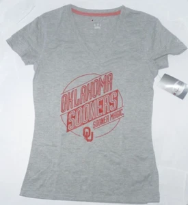 NEW NCAA Oklahoma Sooners T Shirt Women Ladies M 7 9 - V Front NEW NWT M141 - Foto 1 di 1