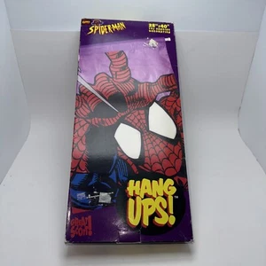 Vintage 1995 Spiderman Hang Ups! Nylon Indoor Outdoor Flag Banner Marvel NIB - Picture 1 of 5