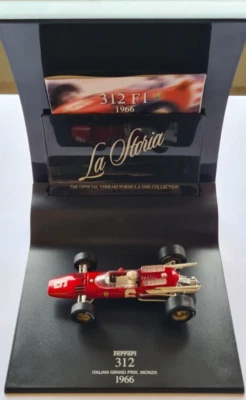Mattel La Storia Ferrari Mod. 312 F1 1966 G.P. Italia L. Scarfiotti usata leggi - Immagine 1 di 4