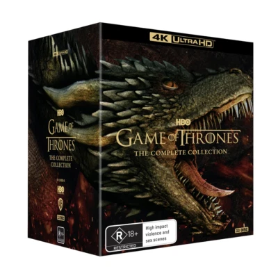 GAME OF THRONES COMPLETE SERIES SEASON 1-8 4K ULTRA HD *AUSSIE RELEASE* - Image 1 of 2