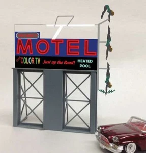 Miller Engineering Motel Animated Neon Billboard Light Works USA Large fo 881651 - Picture 1 of 1