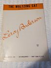 Leroy Anderson THE WALTZING CAT Piano Solo Sheet Music 1951