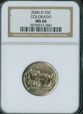 2006 D COLORADO QUARTER NGC MS66  BUSINESS STRIKE * - Image 1 of 2