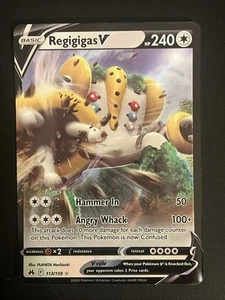Regigigas V 113/159 Crown Zenith Holo Ultra Rare Pokemon NM Colorless TCG - Picture 1 of 2