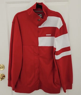 Vintage ECKO Unltd Track Jacket Full Zip Y2K  Red White Mens Size XLarge - Image 1 of 4