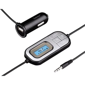 Hama FM Transmitter Display Klinke Auto-Radio AUX Handy MP3-Player Kfz Adaper - Bild 1 von 3