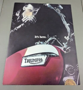 Folleto de ventas vintage NOS 1976 Triumph T140 Bonneville 750 - Imagen 1 de 3