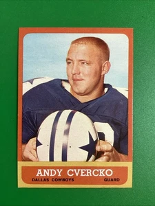 1963 Topps Football SP #78 Andy Cvercko Cowboys NM++ sharp! - Picture 1 of 2
