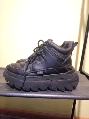 Zapatillas Buffalo Aspha Hyb Mid Negro Cuero Vegano Talla 6,5 Masivas Foto 1 de 4