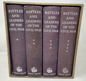 THE BATTLES AND LEADERS OF THE CIVIL WAR Four Vol Boxed Set Thomas Yoseloff 1956 - Foto 1 di 11