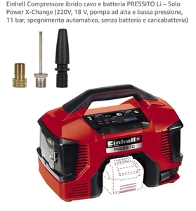 Einhell 4020460 Compressore Pressito Ibrido 11bar - Rosso - Foto 1 di 2
