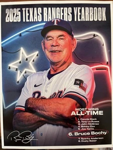 2025 TEXAS RANGERS YEARBOOK BOCHY HALL OF FAME MLB WORLD SERIES CHAMPIONS - Bild 1 von 1
