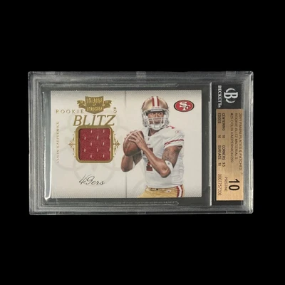 2011 Panini P/P Rookie Blitz Materials /299 Colin Kaepernick RC BGS 10 Pristine - Image 1 of 2