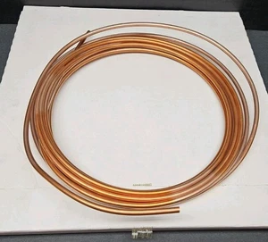 +20' 3/16" OD 0.1275" ID .03" Wall Copper Tube C110 Machinist Pipe Machinist - Picture 1 of 3