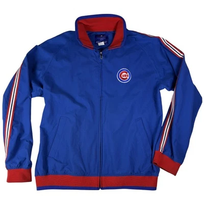 Chaqueta Chicago Cubs Para Hombre Mediana MLB Béisbol Reebok Cremallera Completa Rayas 2006 Foto 1 de 4