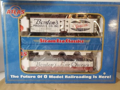Atlas Item # 8090 O Borden's 40' Wood Reefer Cars (Special Borden's 2 Pack) NEW - Image 1 of 4