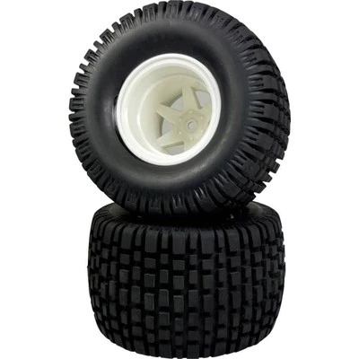 2er Multipack Absima 1:10 Monstertruck Kompletträder Block-Profil Weiß 2 St. - Bild 1 von 2