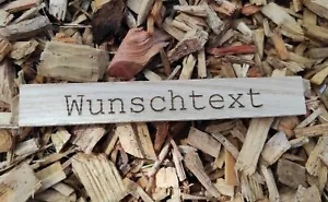 Klötzchen Graviert Basteln Holz Wunschtext Motiv Individuell Eiche Hell - Bild 1 von 3