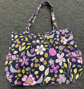 Vera Bradley Get Carried Away Tote in Floral Nightingale Dbl Handle Carryall Bag - Picture 1 of 5