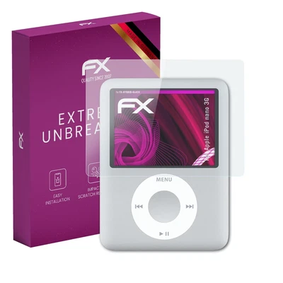 atFoliX Glass Protector for Apple iPod nano 3G 9H Hybrid-Glass - Image 1 of 4