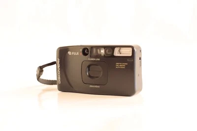 Fujifilm Discovery Mini Dual Date point and shoot Film Camera - Immagine 1 di 3