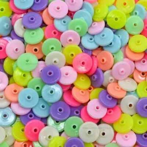 12mm Acrylic Assorted Flat Dics Round - Picture 1 of 8