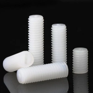 M3 M4 M5 NYLON Blanco Plástico Ranurado Sin Cabeza Juego Tornillos Tornillo Rasgar ROHS - Imagen 1 de 10