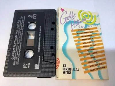 GOLD & PLATINUM VOLUME 6  Cassette Tape 12 ORIGINAL HITS 1989 CBS CRC 1T1-7899 - Image 1 of 4
