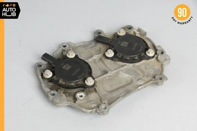 Placa de cubierta de cadena de distribución delantera izquierda o derecha del motor Mercedes W204 C350 S550 OEM Foto 1 de 4