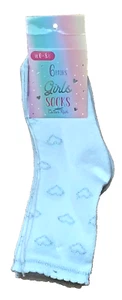 Girls Socks - White With Silver Metallic Designs - 6-8.5 - 6-Pack - Brand New - Picture 1 of 6