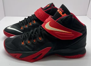Nike Lebron Zoom Soldier VIII 8 Black University Red Shoes Mens 10 653641-016 - Picture 1 of 7