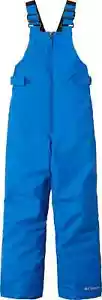 New $70 COLUMBIA Kids' Snowslope II Bib Youth Small Color: Mountain Blue - Picture 1 of 8