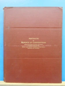 State of New York Abstracts of Reports Corporations 1917 Public Service Comm V3 - Picture 1 of 4