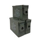 3 Cans! Three 30 Cal Grade 1 Empty Ammunition Case. M19A1 Ammo Cans