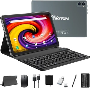 2024 Tablet 10.1 Inch 2 in 1 Android Tablet with keyboard Octa-Core 8(4+4 Virtua - Picture 1 of 1