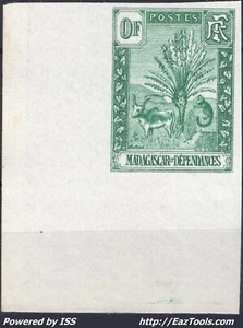MADAGASCAR ZEBU ESSAI CHASSEPOT N° 77A NON DENTELÉ NEUF SANS GOMME - Picture 1 of 2