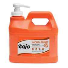 GOJO 0958-04 Half Gallon Orange Scent Hand Cleaner in Pump Bottle