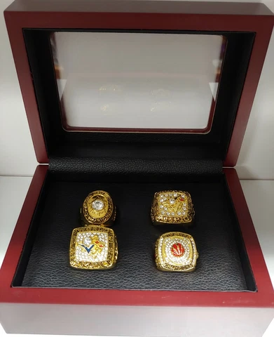Toronto - Championship 4 Ring Set Blue Jays, Raptors, Maple Leafs W Display Box Cover