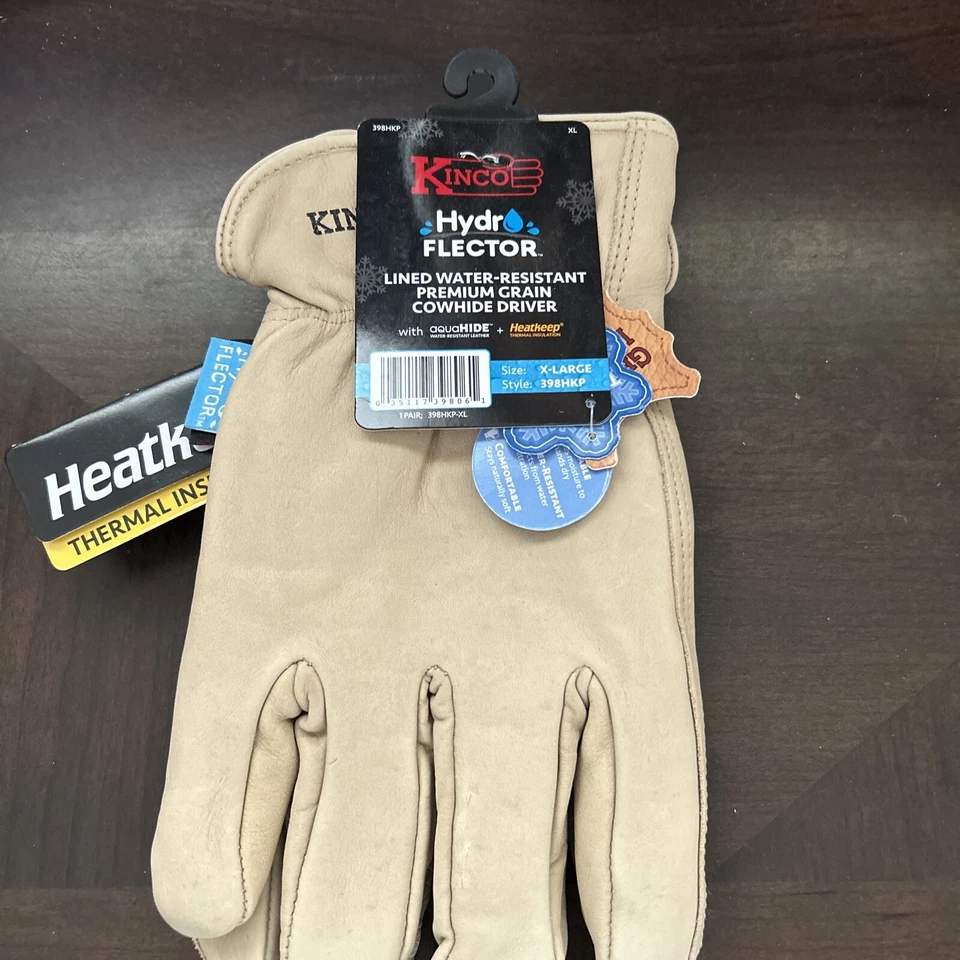 KINCO 398HKPXL GLOVES DRVR GRAIN COWHDE WR XL