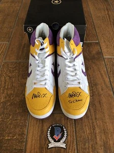 Lakers Magic Johnson 5x Champ Authentic Signed Converse Weapon Shoes BAS Witness - Picture 1 of 12